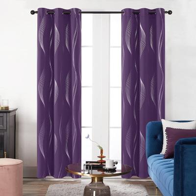 China Super Soft Velvet Blackout Drapes Blackout Curtains Grommet Thermal Insulated Window Curtains For Living Room for sale