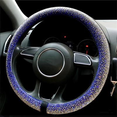 China Diamond High Quality Car Steering Wheel Cover Girls Car Accessories Steering Wheel Cover For Universal for sale