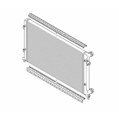 China Engine Cooling System Radiator Manufacturers Car Radiators OE 1GD 121 253 B-J For Jetta Radiator Heater for sale