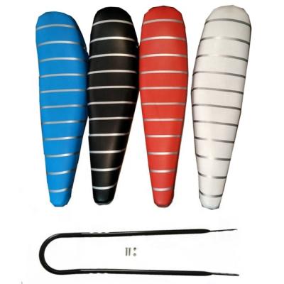 China Comfortable Long Soft Durable Banana Type Long Comfortable Saddle For Bicycle Black Red And Blue White Optional for sale