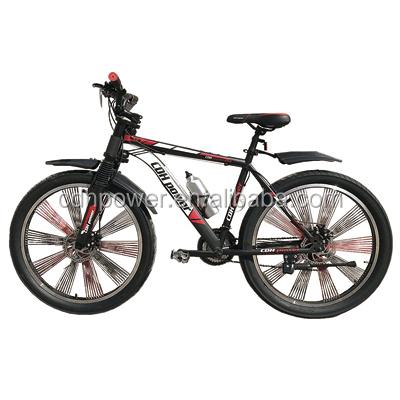 China CDHpower 26x3 inch spoke wheel steel bicycle / spoke wheel bike, double shoulder suspension fork mountain bicycle for sale