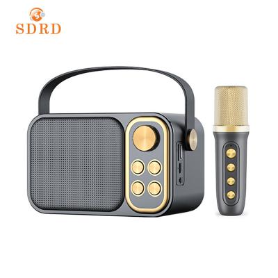 China AirPlay SDRD Ys103 Wireless Microphone Handheld Lightweight 10w Reverb Tone Change Outdoor Speaker Karaoke Microphone For Kids for sale