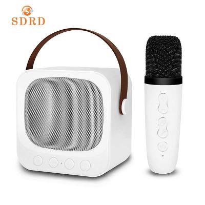 China AirPlay SDRD Sd503 Portable Speaker Mini Cheap Price Karaoke Speaker With 1pcs Wireless Microphone for sale