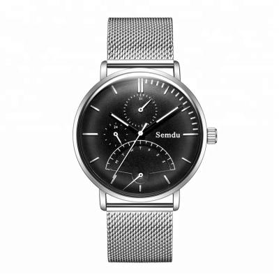 China Day/date ready to ship custom low Moq logo 316l Japanese Miyota stainless steel quartz men's wristwatch for sale