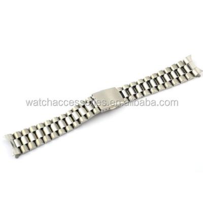 China Eco-Friendly Fast Ship President Watch Band Stainless Steel Watchband Solid Bracelet 18/20/22/mm for sale