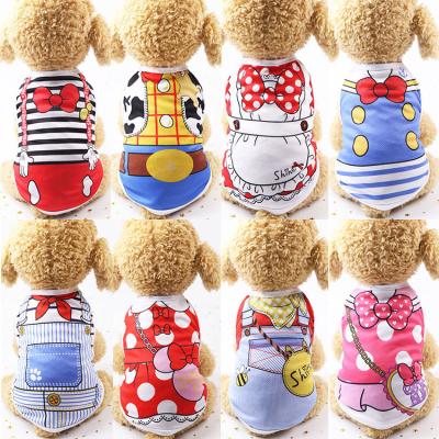 China Sustainable Wholesale Small Dog Clothes Luxury Bulk Summer And Spring Luxury Dog Clothes Patriotic Apparel Private Label Summer Dog Clothes for sale