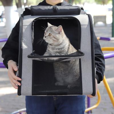 China 2021 Breathable Travel Pet Cat Carrier Safe Travel Backpack Bag Capsule For Pet Backpack Wholesale Cat Pets Backpacks Large Design for sale