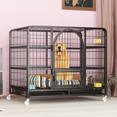 China Luxury Dog Kennel Breathable Heavy Duty Outdoor Metal Pet Kennel Large For Large Dogs Indoor Enthusiast Dog Kennel for sale