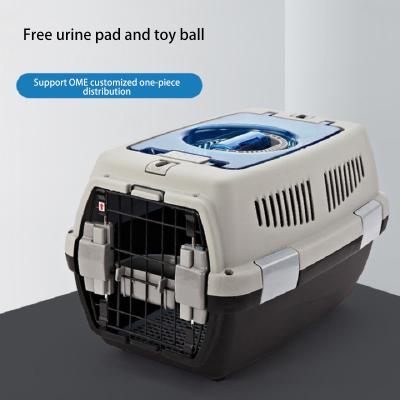 China Large Cat Duty Dog Crate Wholesale Bed Pet Heavy Sustainable Luxury Furniture Travel Crates PP Tray Double Dog Crate For for sale