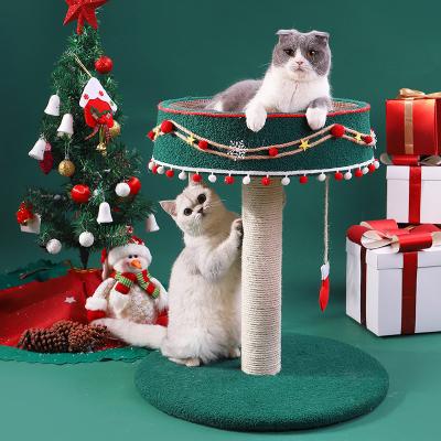 China 2021 Modern Viable Wholesale Pet Christmas Multi Luxury Pet Furniture For Cat Furniture Protector Tree China Pet Products for sale