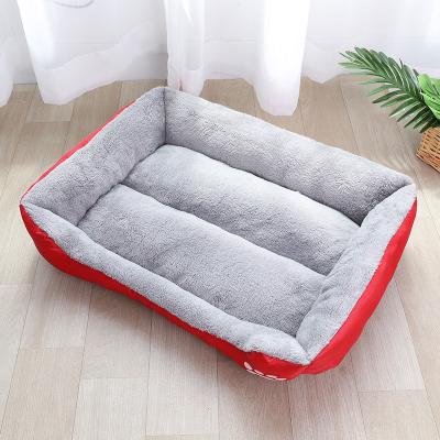 China Large Cat Pet Plush Dog Bed Luxury Washable Wholesale Viable 2021 Cat And For Dog Bed Luxury for sale