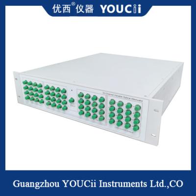 중국 Multi-Channel Single-Mode Optical Attenuator 0-40dB Attenuation Range 판매용