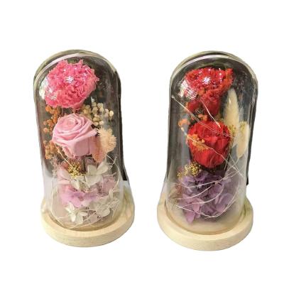 China China Valentine's Day Decorations Artificial Flower Roses Wedding Decorations Dry Flower Souvenir Crafts for sale