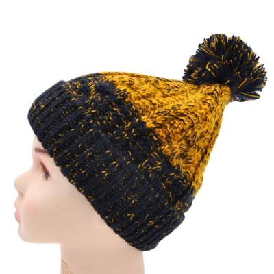 China COMMON Customized Kids Winter Acrylic Knitted Beanie Jacquard Hat For Boy Hats for sale