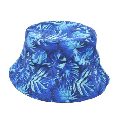 China Summer Dobby Beach Coconut Tree Hat Men's Denim Boys Cotton Bucket Hat Baby Sun Hat Outdoor Fishing Boys for sale