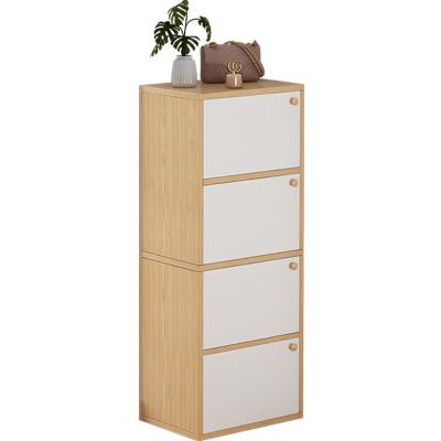 China Factory Price Adjustable Cheap Rack (Height) Home Shoe Cabinet Wooden Furniture for sale