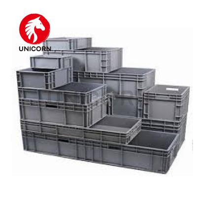 China Durable Top Quality Supermarket PP Material Ground Stackable Turnover Box for sale