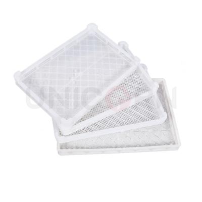 China 40 Food HQ Container Price Tray Food Grade Freezer Plate Plastic Drying Nesting And Stacking Food Pallet for sale