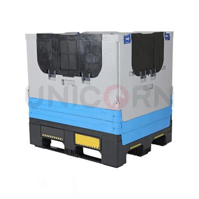 China Logistics Transport Warehouse Pallet Box Warehouse Pallet Container Large Capacity Plastic Plastic Rack Used Cardboard Box for sale