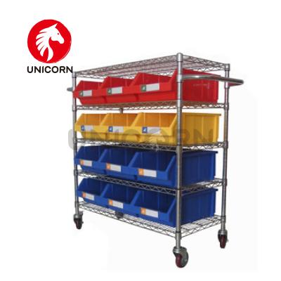 China Durable Industrial Spares Boxes Stack Bin Capable Warehouse Rack Heavy Duty Bin Capable Storage Boxes for sale