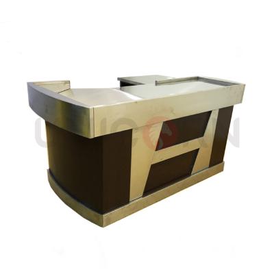 China Supermarket supermarket checkout counter retail checkout cash desk for wooden sail checkout for sale