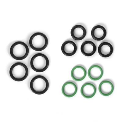 China Black 15pcs Assorted Screw Coupler And Green Seal Ring Set For Quick Couplers Of O for sale