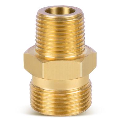 China Male Machine Screw Cleaning Nipple 3/8 Quick Connect Adaptador M22M Quick Connect Pipe Fitting for sale