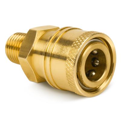 China Hydraulic Quick Male Cleaning Machine Brass Plug 1/4