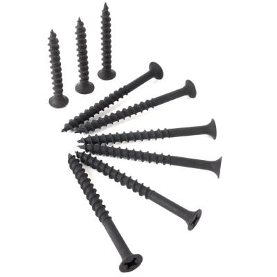 China Flat Wire Bugle Head Black Phosphate Coarse Gypsum Board Screws Drywall for sale