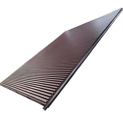 China Woodgrain Aluminum Grille Fence For Durable Exterior Garage Doors for sale