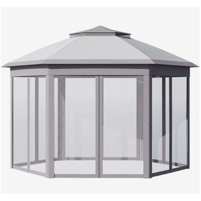 China Retractable Aluminum Green House Roof For Super Wide Enclosure Glass House Sunrooms for sale