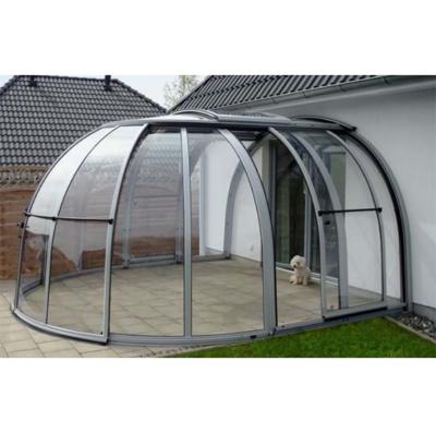 China Customized Roof Design 4 Seasons Garden Room Aluminum Frame Double Glass Sunroom for sale