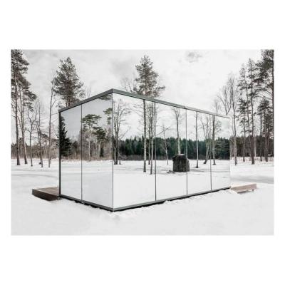 China Modern Design Style Sunroom Houses Aluminium Glass House Solarium With Smooth Surface for sale