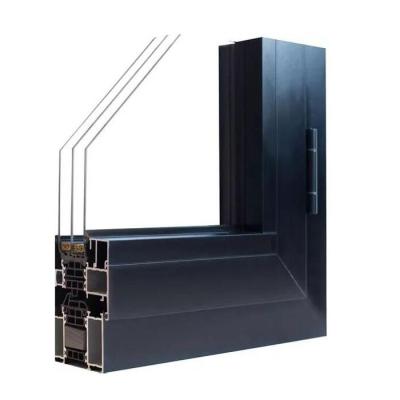 China Tempered Glass T5 Aluminum Profile , Aluminum Window Frame Extrusion Profiles for sale