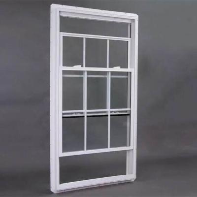 Cina Doppio scorrevole verticale Hung Windows Clear Tempered Glass di UPVC in vendita