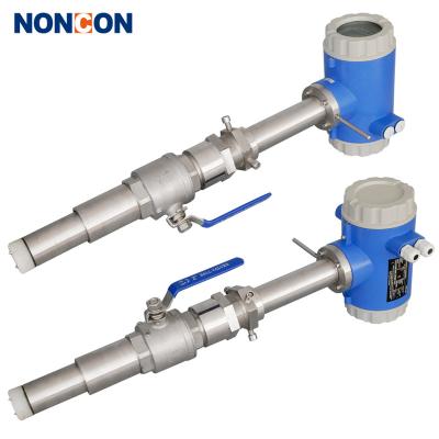 China Stainless Steel 1CR18NI9TI Sewage Plug-in Electromagnetic Flowmeter with Waterproof IP68 Flowmeter for sale