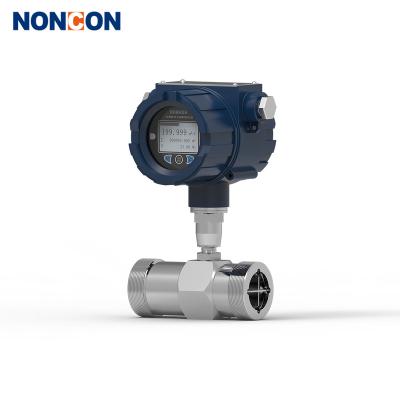 China Stainless Steel High Performance 1CR18NI9TI Water Flow Meter DN15 Turbine Flow Meter Digital High Pressure Fuel Oil Liquid Flow Meter for sale