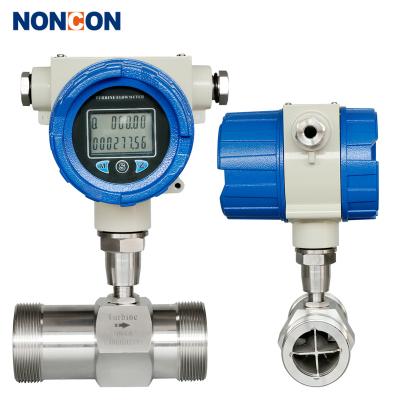 China Stainless Steel 1CR18NI9TI LWGY Pattern Screwed LCD Display Turbine Flow Meter Digital Water Flow Meter High Accuracy Liquid Turbine Flow Meter for sale