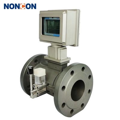 China 304 stainless or aluminum alloy good price cng natural gas turbine flow meter lpg nitrogen flow meter DN150 air flow meter for sale