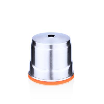 China Coffee ICafilas Stainless Steel Metal Reusable Coffee Capsule Refillable Filter With Orange Cover For Illy Y3.2 X7.1 Machine for sale