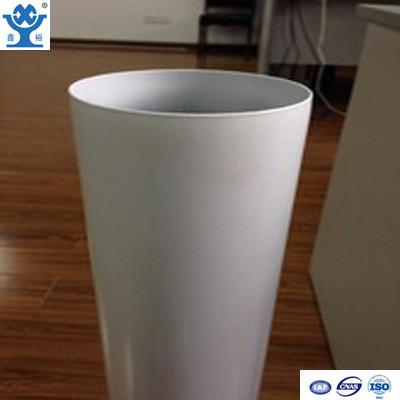 China Competitive price extruded white powder coated aluminum tube for sale