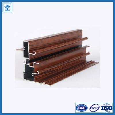 China Thermal Break Wood Color Aluminum Profile for Window for sale