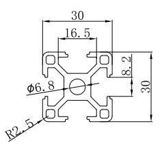 China 6063 t5 3030 Aluminum Extrusion Profile use for 3D Printer DIY for sale