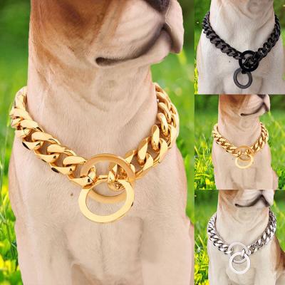 China Customized in Chain Running Strong Goods Stainless Steel Dog Training Walking Collar for Pit Bull German Shepherd and Large Dogs for sale