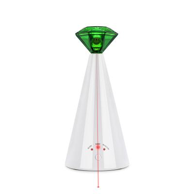 China AMAZONE HOT ITEM Fast and Slow Instant Diamond Cat and Dog Mode Interactive Laser Cat Toy Viable for Mouse Game for Cat Toy Automatic Mode for sale