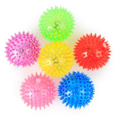 China Viable Eco-friendly Clean Teeth Chew Dog Ball Toy Pet Toy TPR Toy Manufacturer Wholesale Custom Products LED Massaging Ball for sale