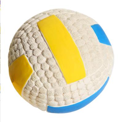 China Sustainable Volleyball Eco-friendly Clean Teeth Chew Dog Toy Pet Toy Latex Toy Manufacturer Wholesale Custom Products for sale