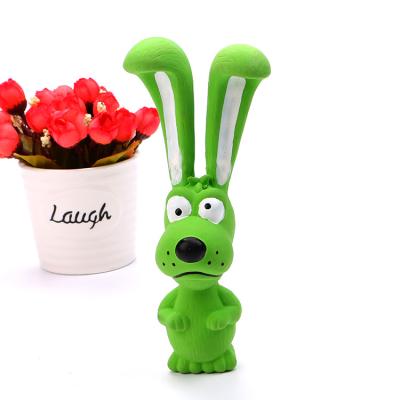 China Sustainable Rabbit Eco-friendly Clean Teeth Chew Dog Toy Pet Toy Latex Toy Manufacturer Wholesale Custom Products for sale