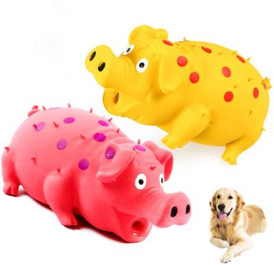 China Eco-friendly Sustainable Pig Shape Clean Teeth Chew Dog Toy Pet Latex Dachshund Toy Manufacturer Wholesale Custom Products for sale