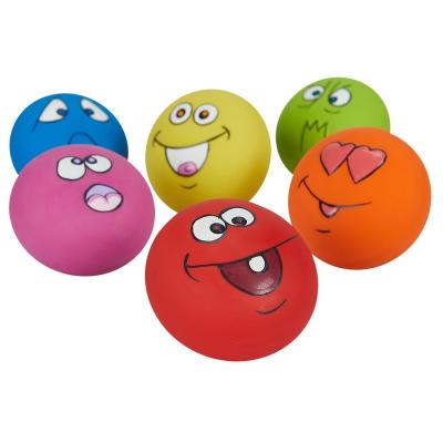 China Sustainable Smile Face Eco-friendly Clean Teeth Chew Dog Toy Pet Toy Latex Toy Manufacturer Wholesale Custom Products for sale